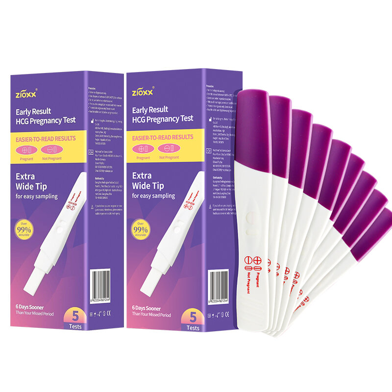 Gravidez Kit Teste Inicial para Mulheres Grávidas, Fertilidade Check Test, Mais de 99% Precisão, HCG, 10Pcs