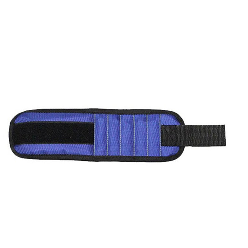 Tas alat pergelangan tangan magnetik gelang pendukung pergelangan tangan Magnet kuat untuk memegang sekrup kuku gelang sabuk alat listrik