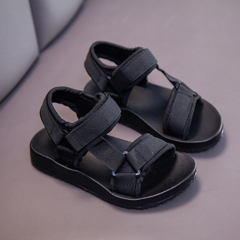 2021 летние сандалии для мальчиков, повседневная детская обувь, резиновые школьные дышащие открытые пляжные сандалии для мальчиков