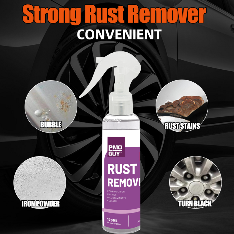 2023 Rust Stain Remover Strong Effect Iron Stainless Steel Polishing Refurbishing Agent Car Motorcycle Faucet Bathroom Door Hub