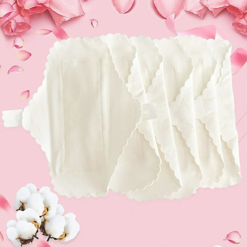 3Pcs Thin Reusable Cotton Sanitary Pads Washable Waterproof Panty Period Panties Leakproof Pad Liner Feminine Hygiene Supplies