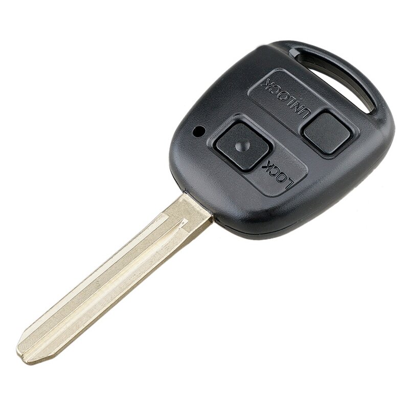 Carro inteligente remoto chave 2 botões 4c chip carro chave fob apto para toyota corolla 2001-2007 304mhz