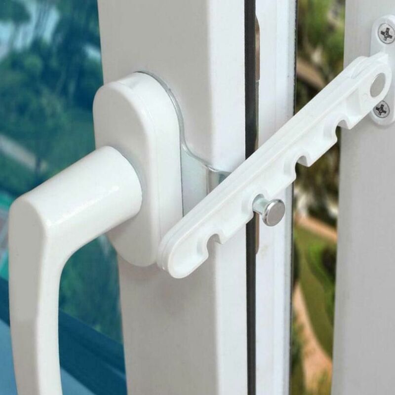 Adjustable Home Security Child Safety Protection Sash Lock Window Limiter Latch Position Stopper Casement Wind Brace