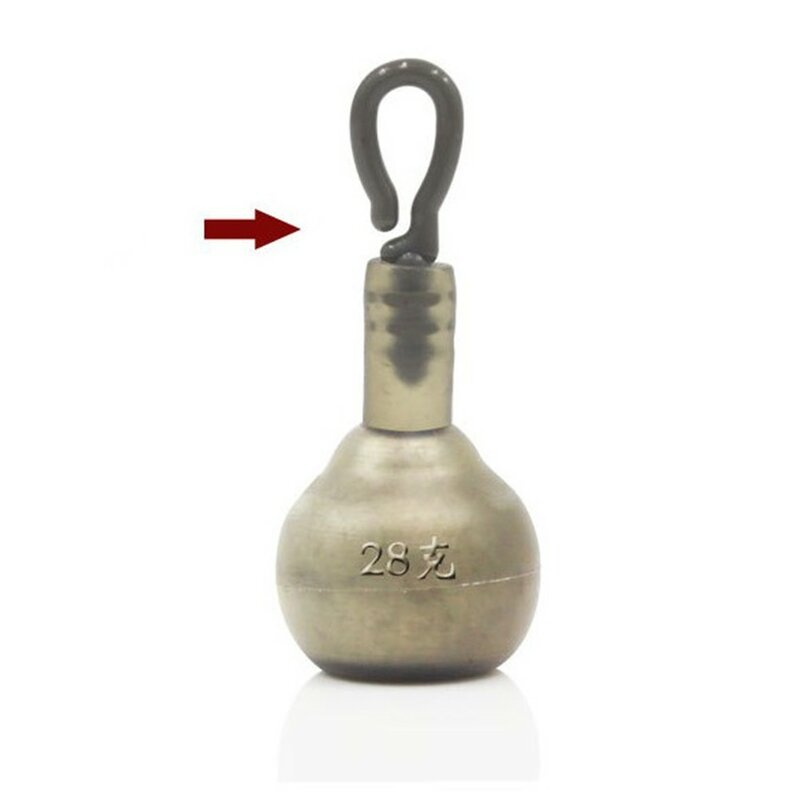 Ball-shaped Lead Sinker 14/28/52g Lead Pendant With Ring Lead Weights Fishing Accessories For Carp Pike Barbel