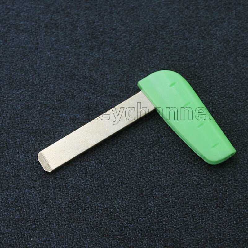 Keychannel 5/10pcs chiave di emergenza verde Blank Car Smart Key Blade Keyless Remote Blade chiave di ricambio per Renault Megane Laguna