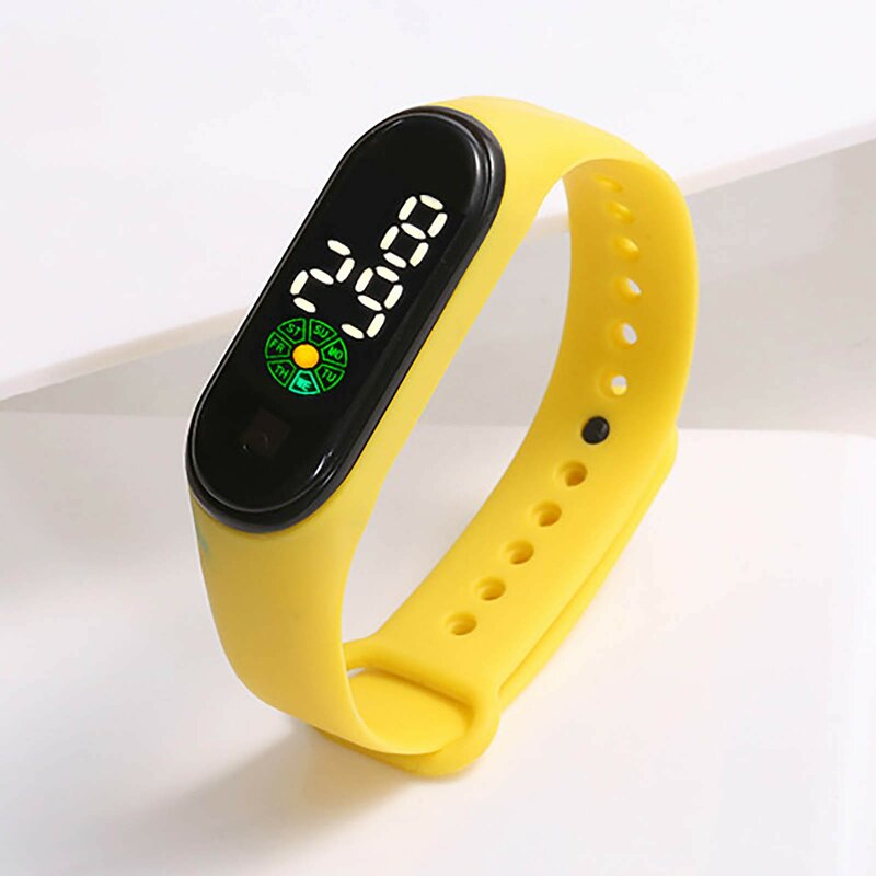 Reloj Digital electrónico Led para niños, relojes deportivos de moda, correa de silicona de Color Simple, regalo para estudiantes, nuevo, 2024