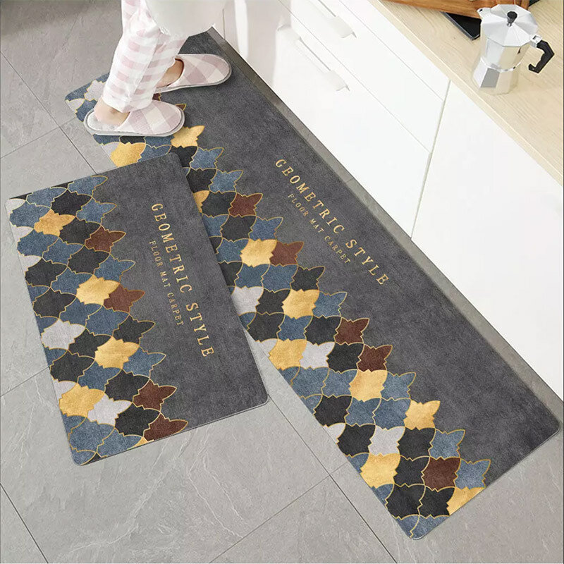 Kitchen Mat Floor Carpet Fashion Simple Nordic Style  House Hold Long Strip Door Modern Home Decor