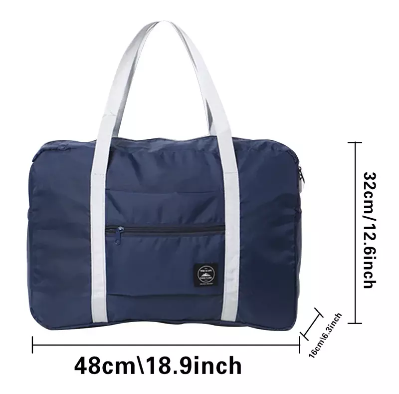 Travel Bag Duffle Handbags Luggage Bag Large Capacity Organizers Foldable Clothes Storage Duffle Carry Bags Text Series