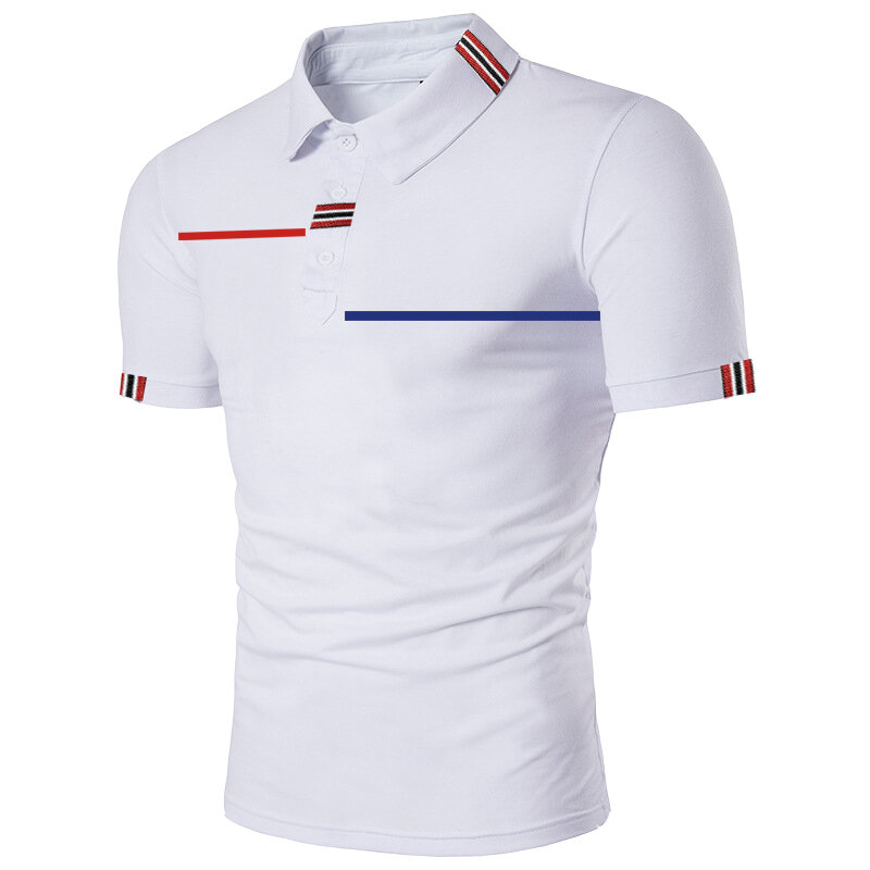 HDDHDHH Marka Print Męska koszulka polo w jednolitym kolorze Nowa letnia modna koszulka