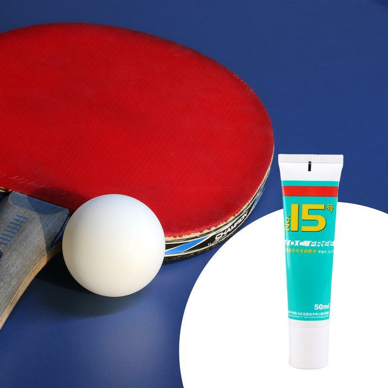 Lem tenis meja No. 15, lem anorganik Ping Pong, aksesori tenis meja, perekat penyerap air