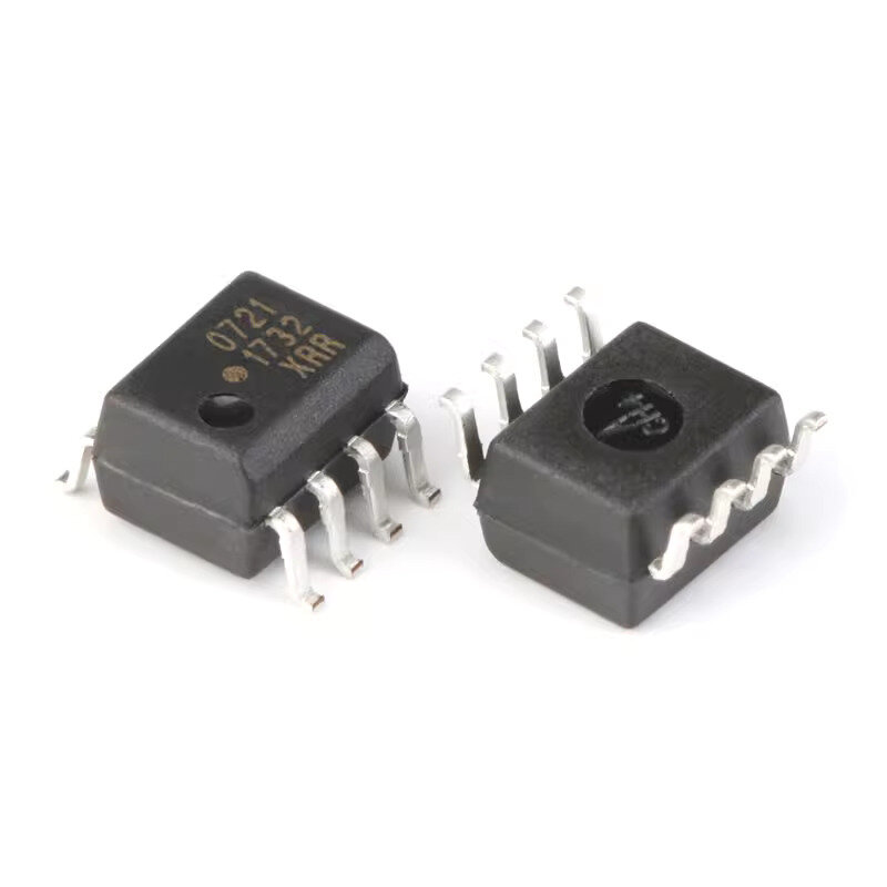 10pcs/Lot HCPL-0721-500E SOP-8 HCPL-0721 High Speed Optocouplers 25MBd 1Ch 150mA Operating Temperature:- 40 C-+ 85 C