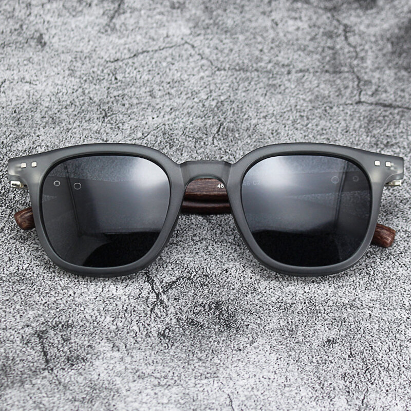 Солнцезащитные очки в винтажной деревянной оправе для мужчин и женщин, Классические брендовые солнечные очки с линзами с покрытием, для вождения
