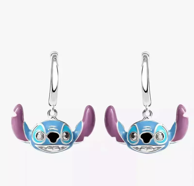 NEW Disney Stitch Cartoon Dangle Earrings Needle Simple High Quality Earring Female Jewelry Fashion Accessorie Jewelry Girl Gift