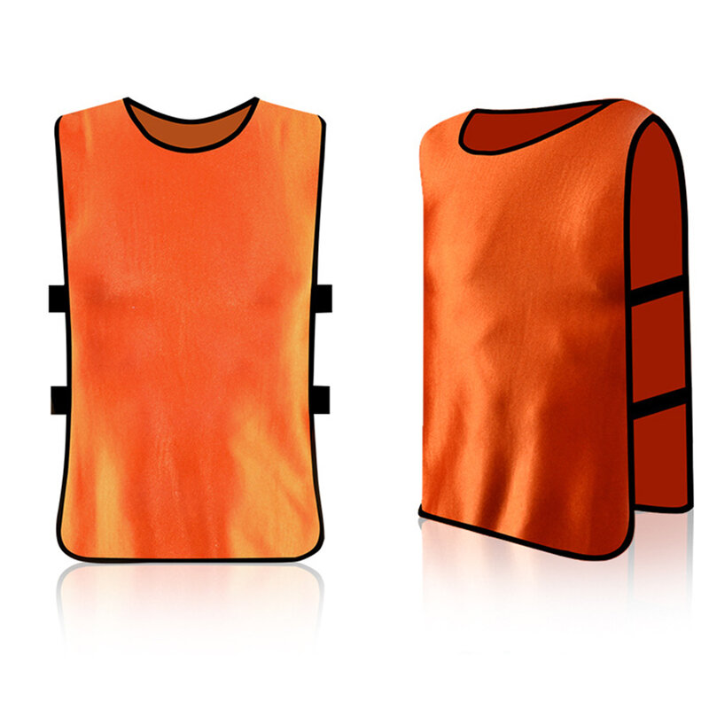 เสื้อฟุตบอลผ้ากันเปื้อน12สีสำหรับเล่นบาสเก็ตบอลจิ้งหรีดเสื้อฟุตบอลแบบหลวมน้ำหนักเบา