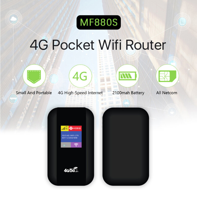 Router Mini nirkabel 4G LTE, Modem saku Hotspot luar ruangan dengan Repeater Slot kartu Sim Hotspot ponsel WIFI