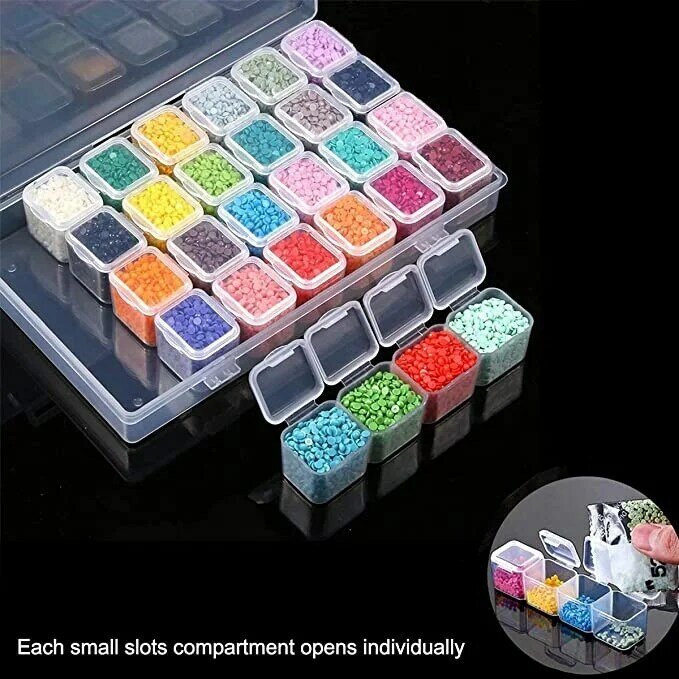22 Pieces 5D Diamonds Painting Tools Accessories Kits with Diamond Painting Roller Diamond Embroidery Box for Kids
