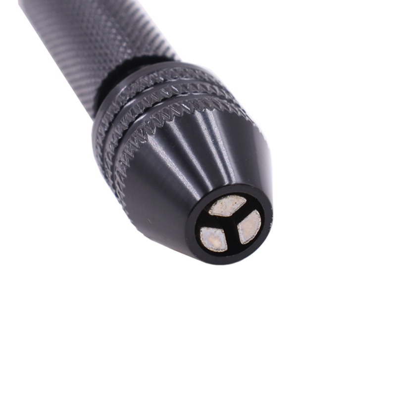 Mini Micro Aluminum Hand Drill With Keyless Chuck HSS Steel Twist Drill Bit Woodworking Drilling Rotary Tools Hand Drill Manual