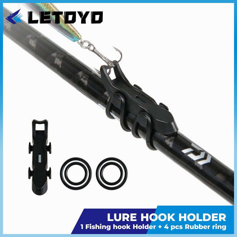 LETOYO Magnetic Fishing Hook Keeper Holder Fishing Rod Hook Keeper Bait Portable Accessories Tools Fixed Lure Jig Hooks