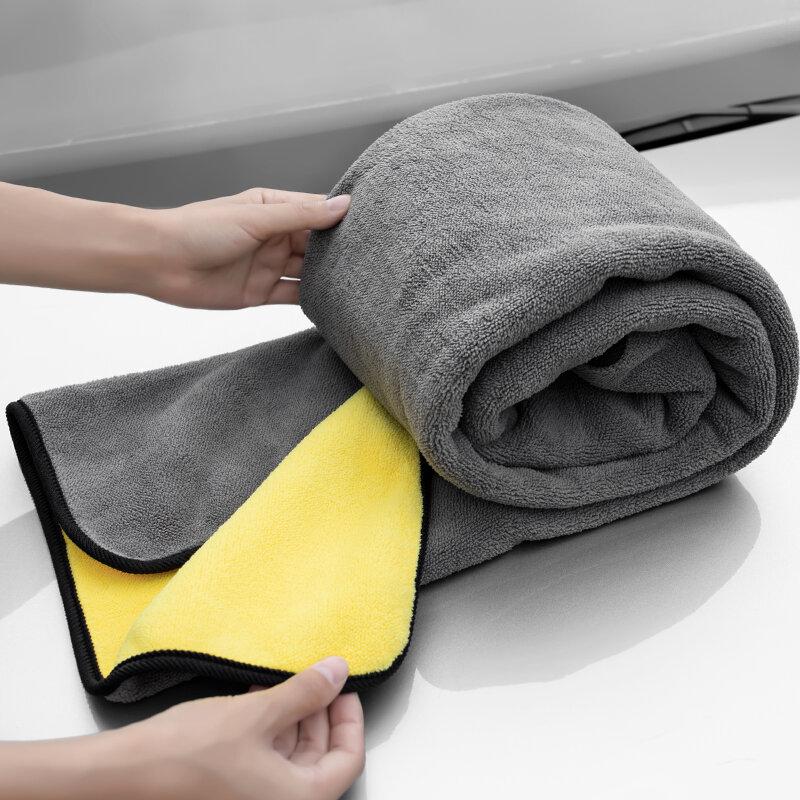 Samochód ciężarowy Super chłonny myjnia samochodowa ręcznik z mikrofibry ściereczki do czyszczenia osuszania bardzo duża rozmiar ręcznik do suszenia pielęgnacja samochodu szczegóły