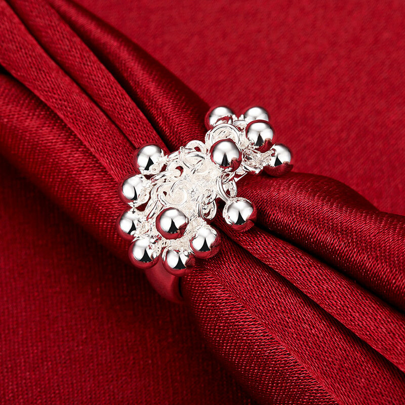 Classic 925 sterling silver Pretty Grape beads collana orecchini bracciale anelli set di gioielli per le donne fashion party wedding gift