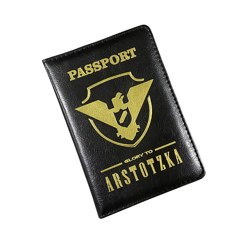 Papeles de viaje, fundas de cuero Pu para pasaporte, Glory a Arstotzka