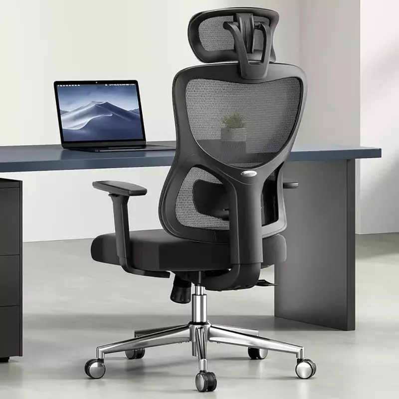Ergonomischer Netz bürostuhl, ergonomischer Computer tischs tuhl, Bürostuhl mit hoher Rückenlehne und Kopfstütze,