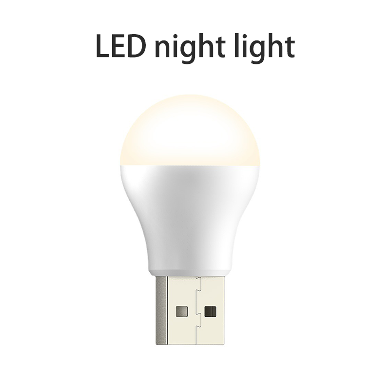 Luz nocturna con enchufe USB para libro, luz de lectura LED, protección ocular, mini luz redonda pequeña