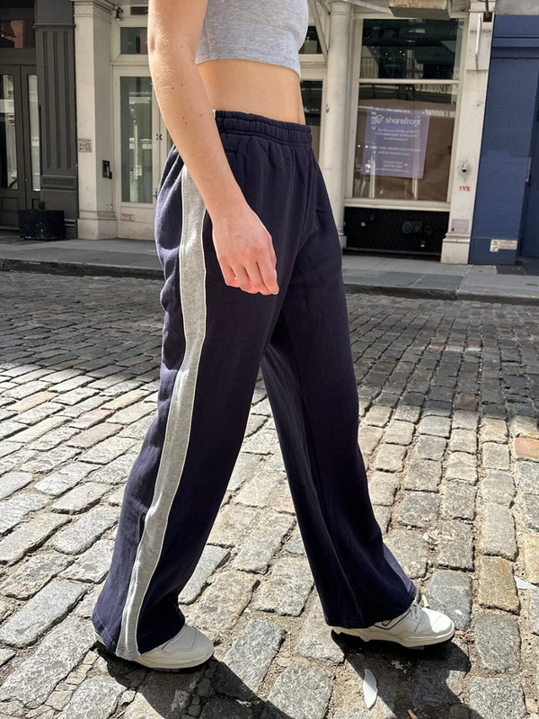 Patchworkowe luźne spodnie sportowe kobiety jesień bawełna elastyczny, wysoki talia proste spodnie Vintage Harajuku Casual Y2k spodnie 2023