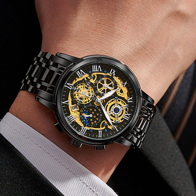 LIGE-reloj analógico de cuarzo para hombre, accesorio de pulsera resistente al agua con cronógrafo, complemento masculino deportivo de marca de lujo con diseño militar