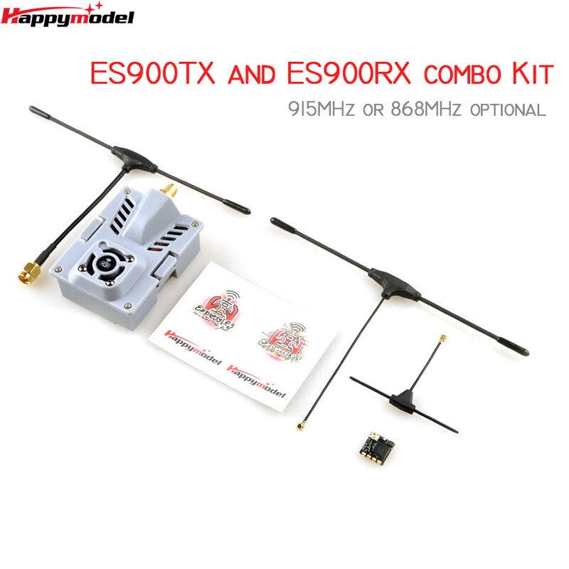 HappyModel เอลอาร์เอสตัวรับ ES900RX ขนาดเล็กโมดูล ES900TX 915เมกะเฮิรตซ์ expresslrs เฟิร์มแวร์สำหรับ RC FPV โดรนแข่งขันระยะไกล