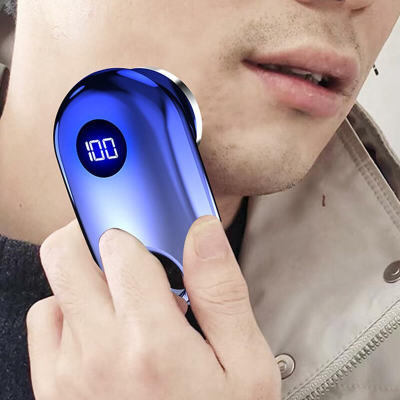 Elektryczna Mini golarka wodoodporna maszynka do golenia USB nadająca się do wielokrotnego ładowania mini-golenie przenośne elektryczne golarka mokra i sucha męska maszynka do golenia dla domu