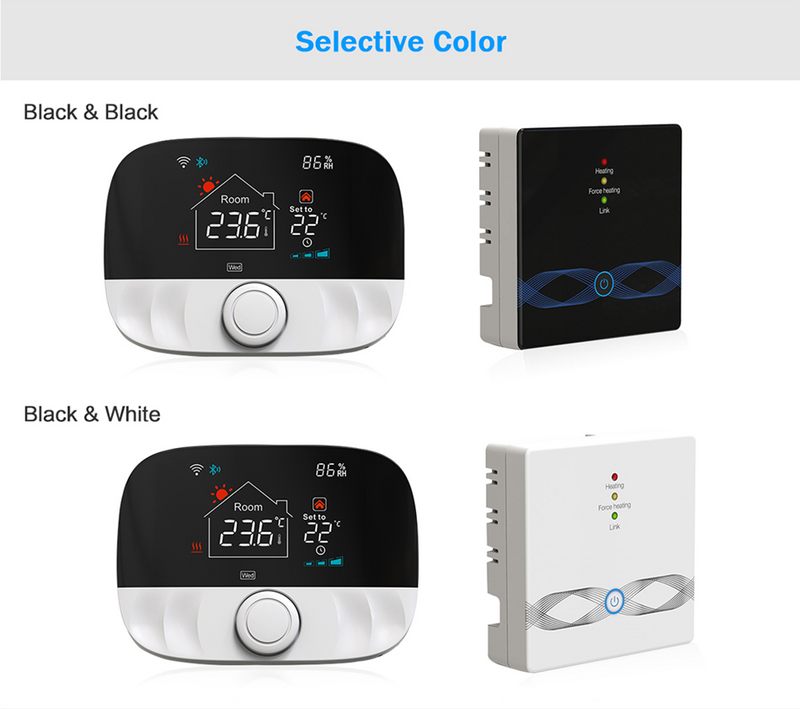 Tuya Smart Home Wifi nirkabel, termostat Boiler Combi ruang baterai pengontrol suhu termostat Google Assistant Alexa