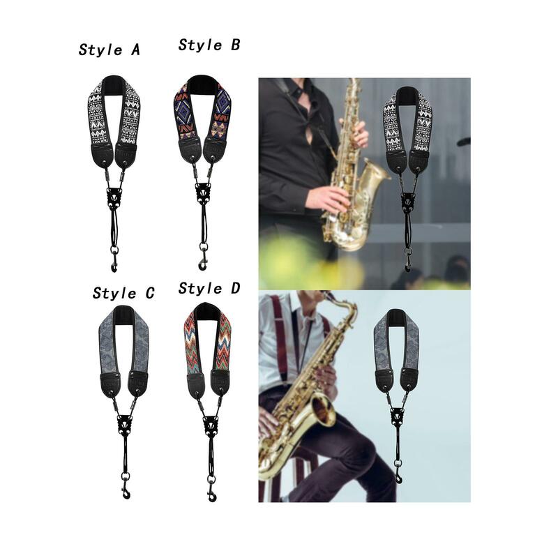 Pasek do zawieszania saksofonu, pasek na szyję saksofonu, praktyczna przenośna szyja
