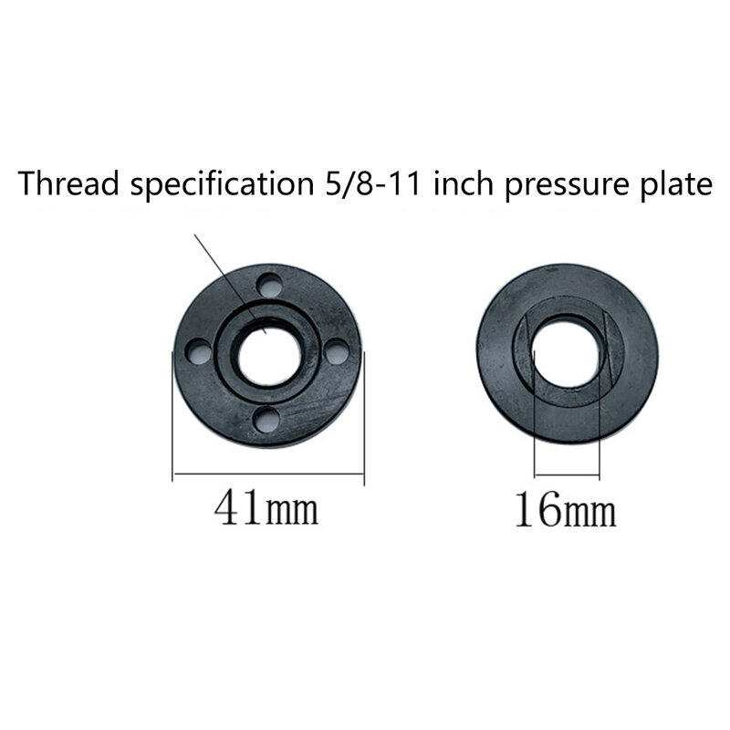 8pcs Angle Grinder Flange Nut 5/8inch-11 Platen Inner Outer With Wrench Shaped Shank Electroplated Power Tools Accessories