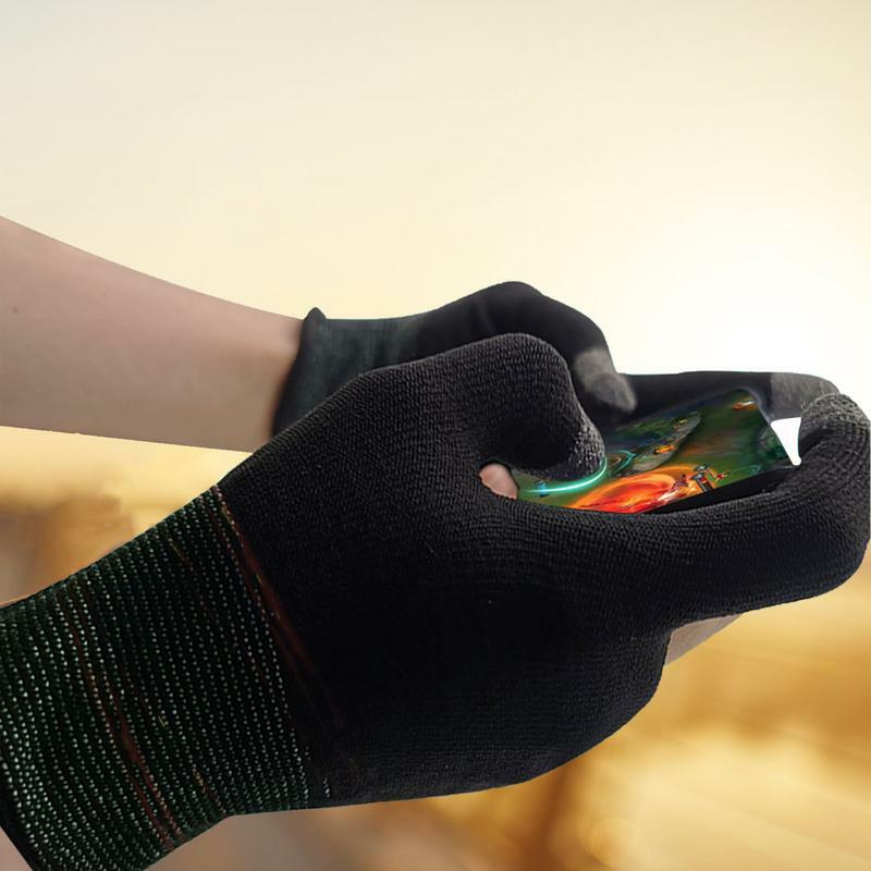 All FingerGloves Winter Touch Screen Gloves For Men Women Cold Weather Warm Gloves Freezer Work Gloves With Anti-Slip
