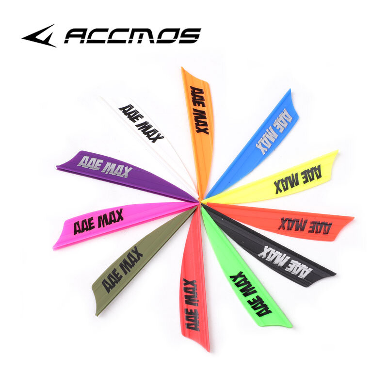 AAE MAX-Plastic Arrow Feather Vanes para Tiro com Arco, Acessório DIY, 4,8 cm Plumage, Fletching, 30pcs