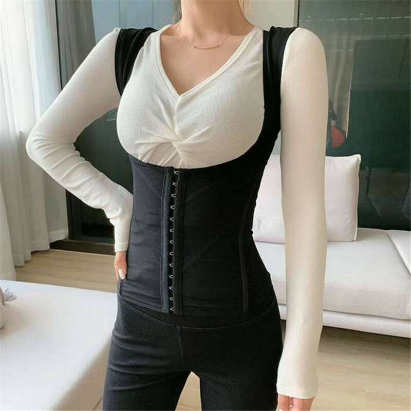 Breasted waistband vest for women, split body clothes, postpartum shaping clothes, vest underwear, buttocks lifting and waist se