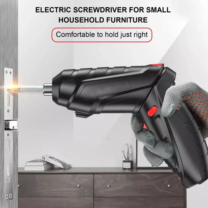 Multifunctional Electric Screwdriver Rechargeable Electric Screwdriver Set Mini Household Lithium Battery Tool Electric Drill