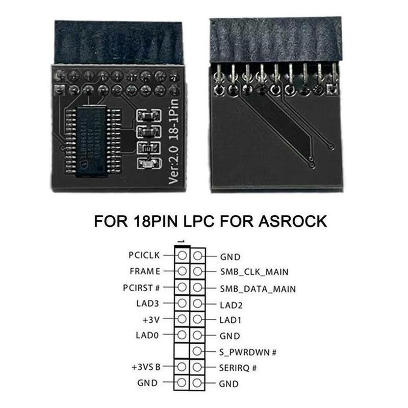 Newest TPM 2.0 Encryption Security Module Remote Card Supports Version 2.0 12 14 18 20-1pin Pin Support Multi-brand Motherboard