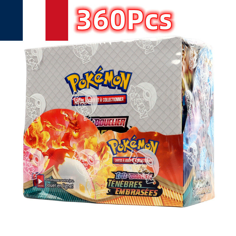 Французская версия, Покемон TCG: Sword & Shield Dark Ablaze Booster Box Pokemon Cards, 36 упаковок