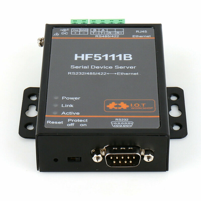 Dispositivo de servidor serie HF5111B, convertidor de Ethernet, módulo DTU, RS232/RS485/RS422