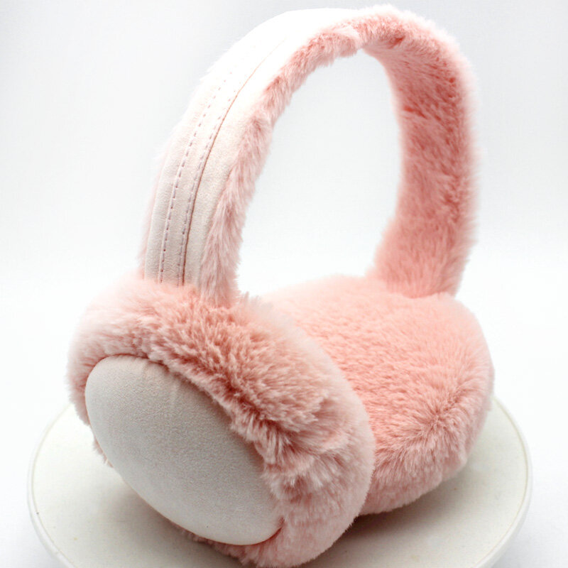 Girls Fluffy Ear Muffs Foldable Plush Earmuffs Winter Ear Muffs Warm Earflaps for Women Fluffy Cosy Earmuffs Plush Ear Warmer