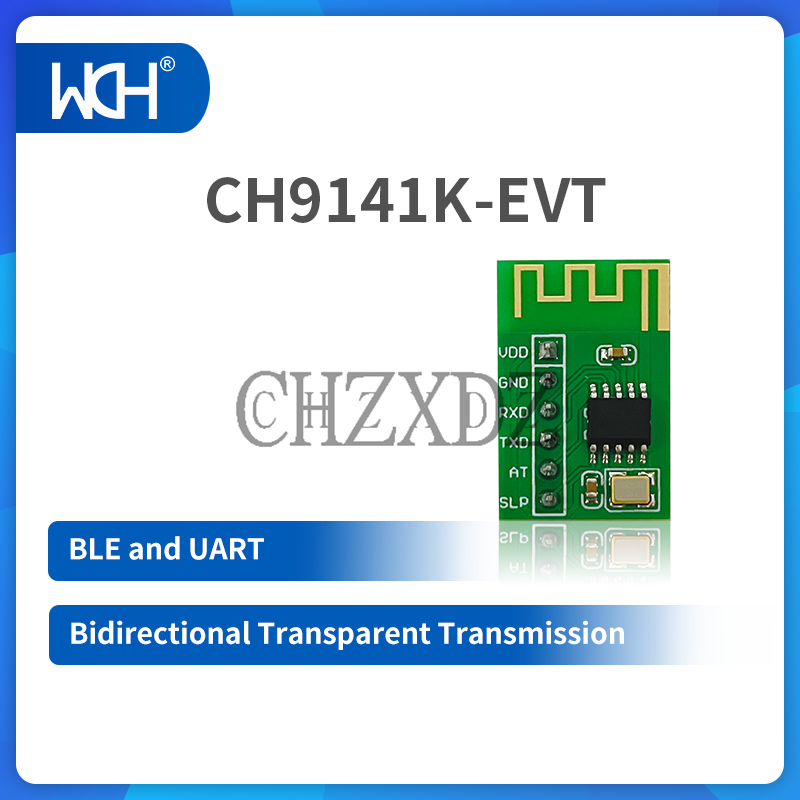 BLE UART Chip de Transmissão Transparente, 100m Distância, 2 pcs por lote, 5pcs por lote