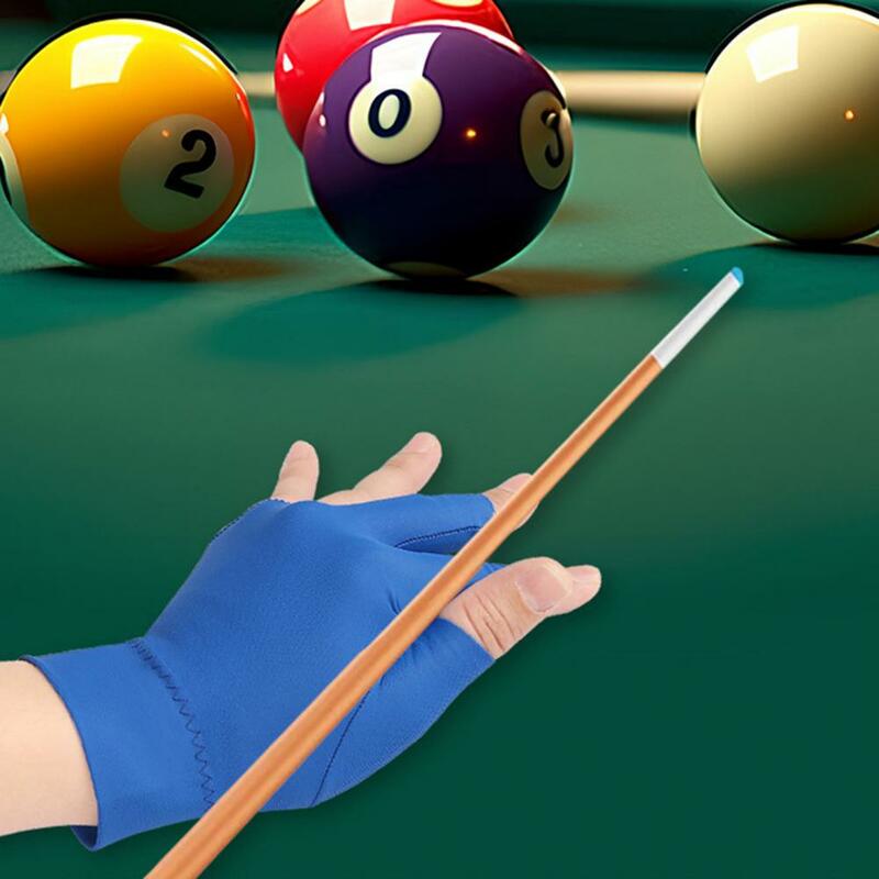 Linker Billard handschuh hochela tischer linker Billard handschuh weicher atmungsaktiver rutsch fester Pool Sport bedarf für drei Finger
