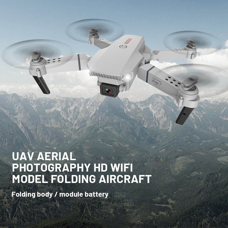 Photographie aérienne Uav professionnelle HD 4k, double caméra, Wifi, modèle d'avion pliant, jouet pour enfants, Mini avion RC
