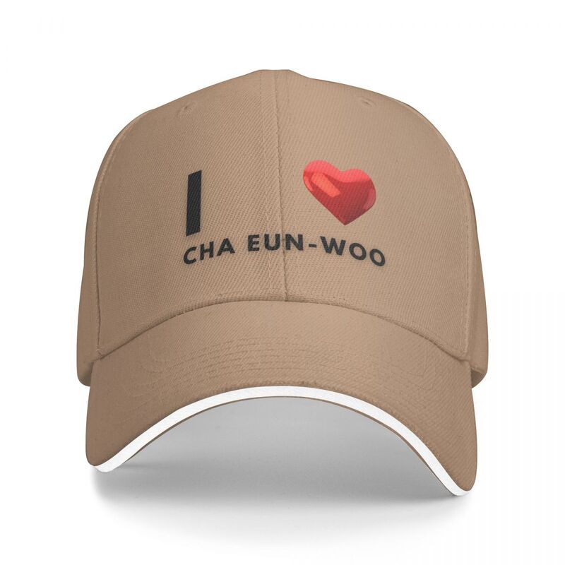 I Love Cha eun-woo-Gorra de béisbol para hombre y mujer, gorro con visera, rave