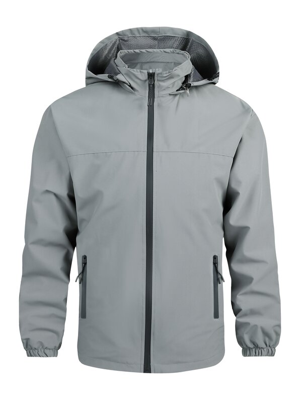 Jaqueta de caminhada impermeável masculina, casaco à prova de vento, blusão ao ar livre, camping, caça, corrida, trekking, pesca, tamanho grande