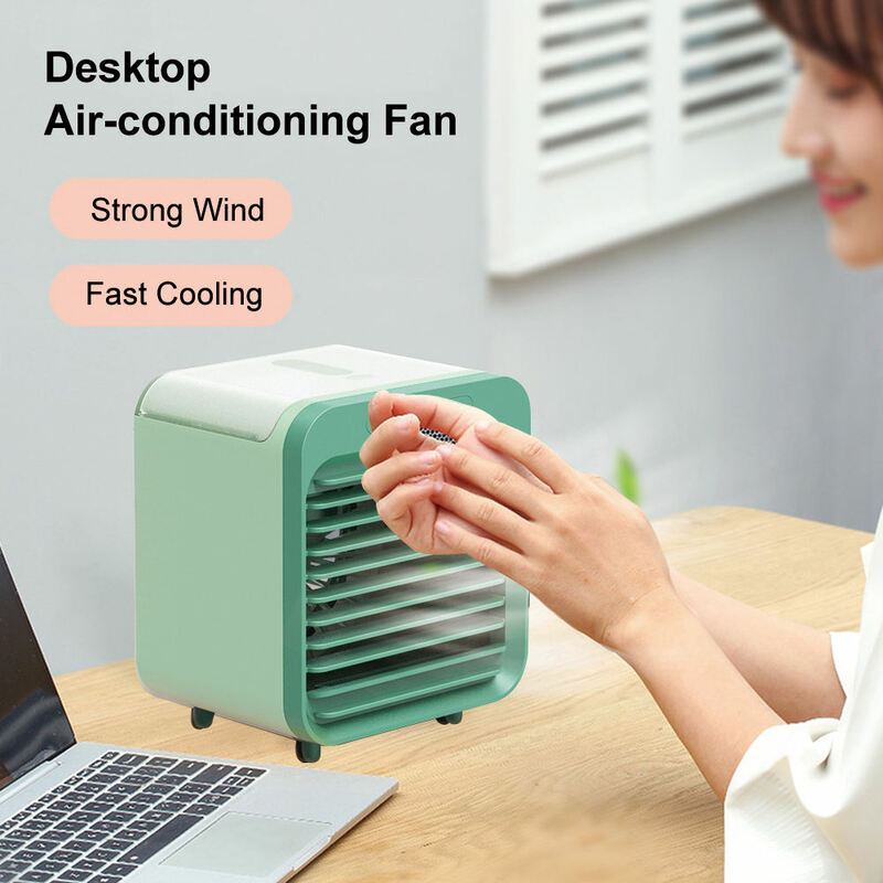 2024 Xiaomi New Humidifier Cooler Fan 3 Gear Air Conditioner Fan Portable USB Chargeable Desktop Spray Fans for Office Dormitory