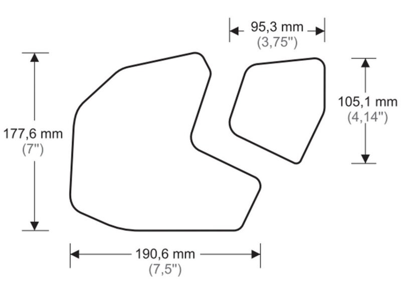 Pegatinas laterales antideslizantes para tanque de combustible de motocicleta, almohadilla impermeable, pegatina de goma para YAMAHA FZ09, FZ 09, MT 09, MT09, 2020, 2015-2013, 2020