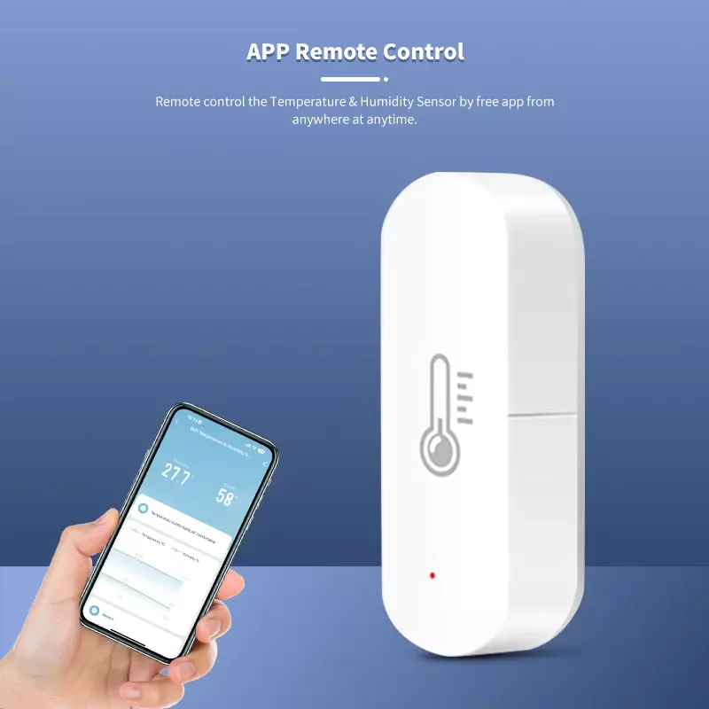 Tuya ZigBee Wifi Temperature Humidity Sensor Battery Powered Smart Home Security Work for Alexa Google Home Homekit Free App